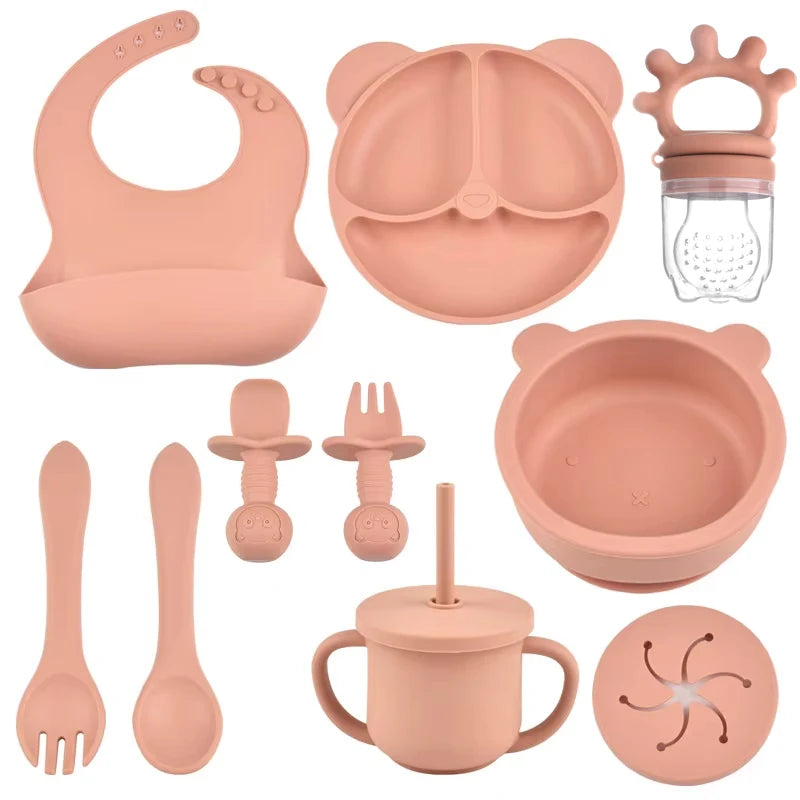 BPA-Free Silicone Baby Feeding Set
