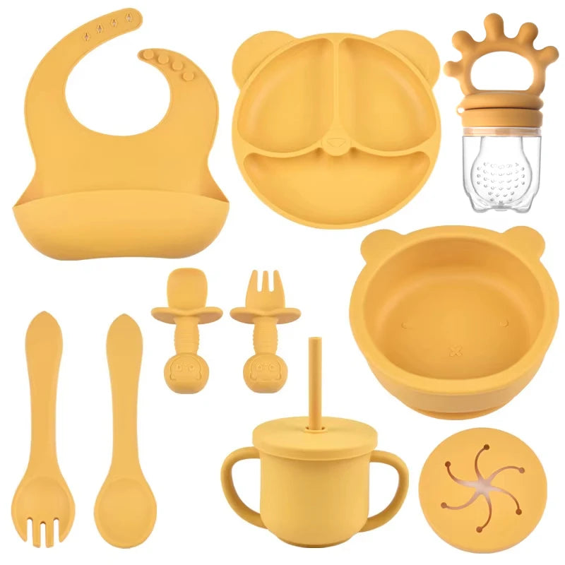 BPA-Free Silicone Baby Feeding Set
