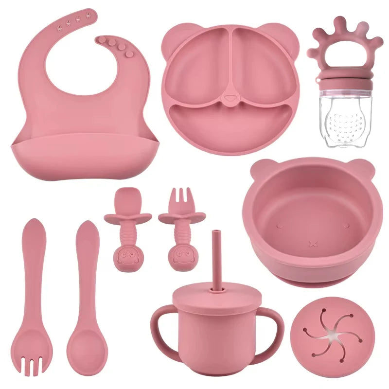 BPA-Free Silicone Baby Feeding Set